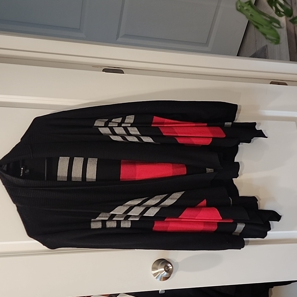 Torrid Colorblock Drape Front Sweater